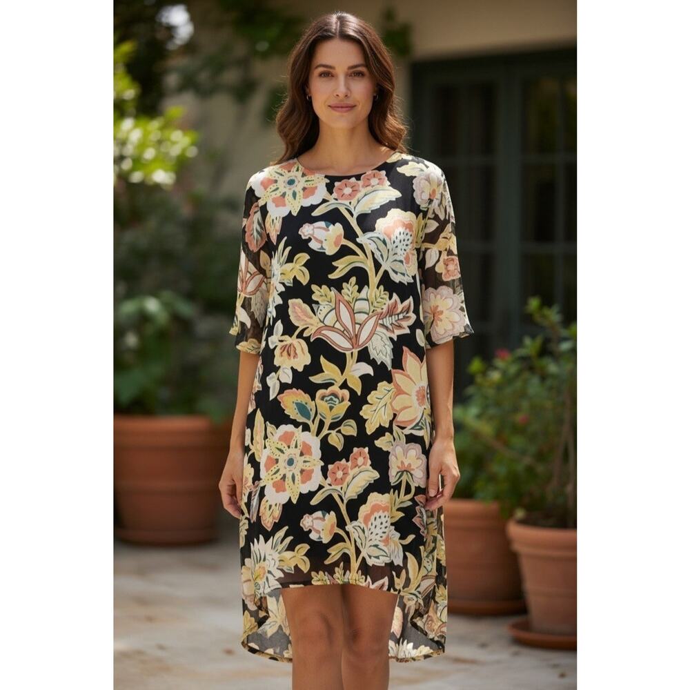 The Fiesta Hestia Neiman Marcus High Low Midi 2-Piece Designer Dress Size Large
